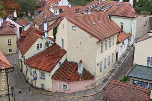 Photography New World in Prague near castle
