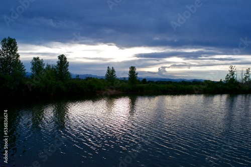 Evening at St. Vrain State Park, Colorado, USA