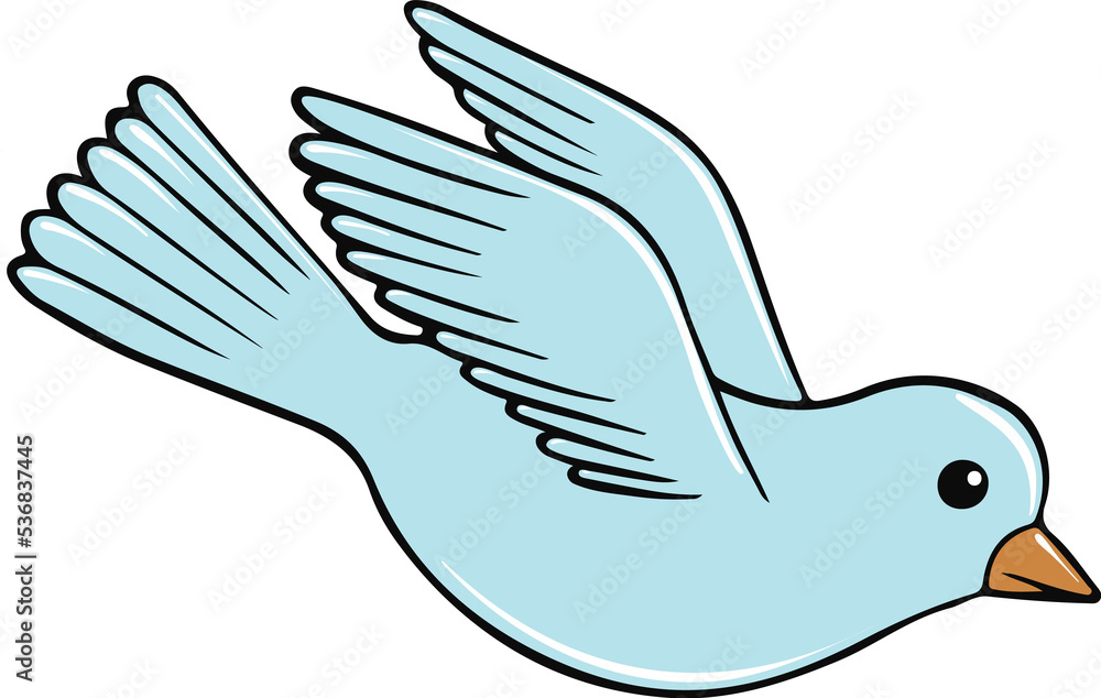 Cartoon pigeon flying Cartoon pigeon flying