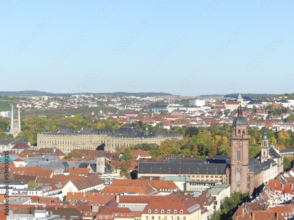 Blick auf die Residenz Würzburg, Deutschland