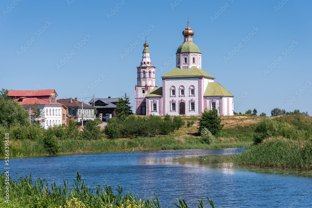 Elias Church on the Kamenka River in Suzdal, Russia. Elias Church on the Kamenka River in Suzdal, Russia.