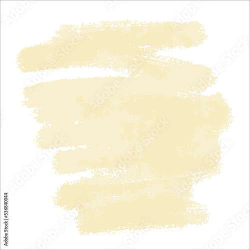 A yellow light spot of paint without a background. Vector brushstroke for backgrounds and other designs.