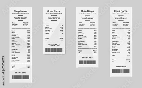 Payment check. Buying financial invoice bill purchasing calculate pay isolated