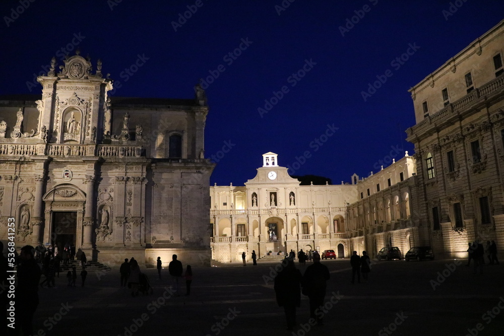 Lecce Cathedral at Duomo Square in Lecce, Italy