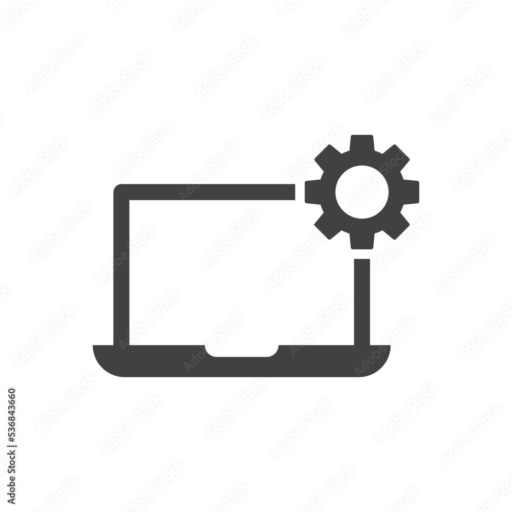 Laptop Setting Icon Laptop Setting Icon