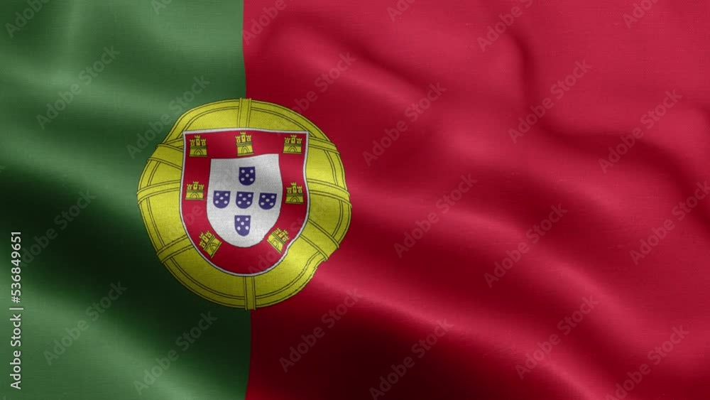 Flag Of Portugal - Portugal Flag High Detail - National flag Portugal wave Pattern loopable Elements - Fabric texture and endless loop - Seamless loop - Highly Detailed Flag - The flag of fluttering Flag Of Portugal - Portugal Flag High Detail - National flag Portugal wave Pattern loopable Elements - Fabric texture and endless loop - Seamless loop - Highly Detailed Flag - The flag of fluttering