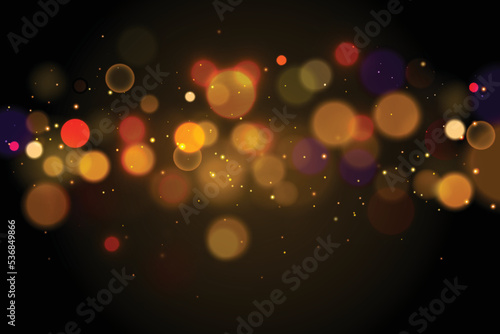 realistic bokeh background vector design