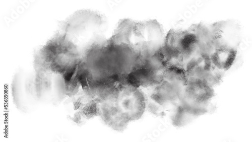 Abstract ink stains transparent overlays