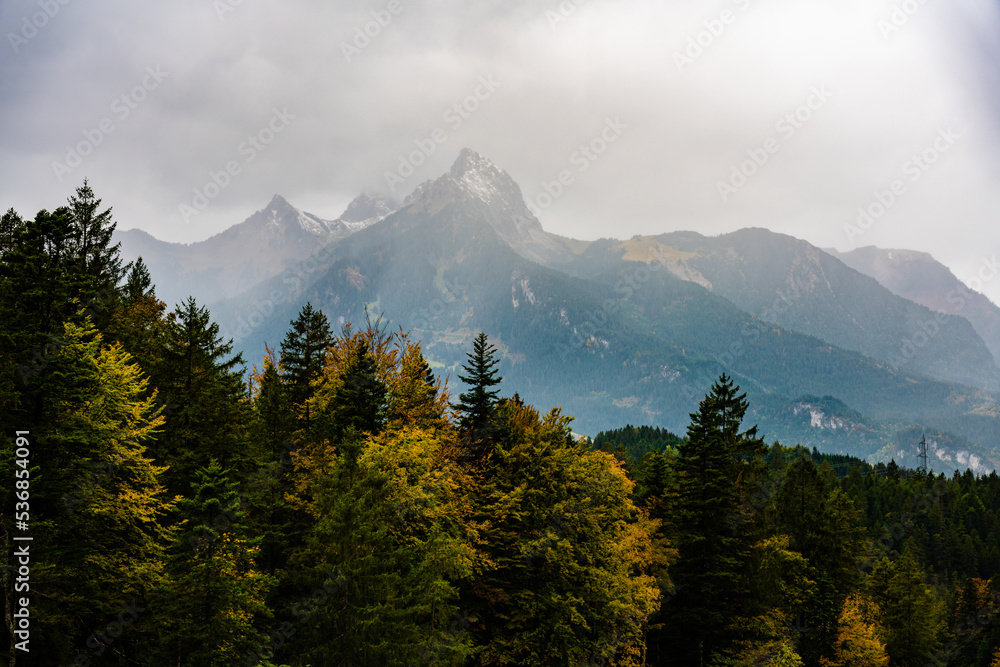 Hahnenkamm, Reutte, Tirol, Landschaft, Berge, Herbst, Kellenspitze, Stuibenfälle
