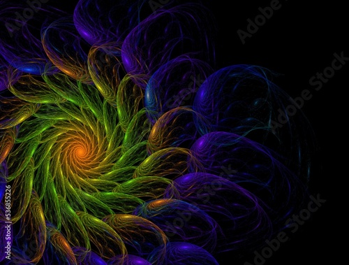 Imaginatory fractal abstract background Image