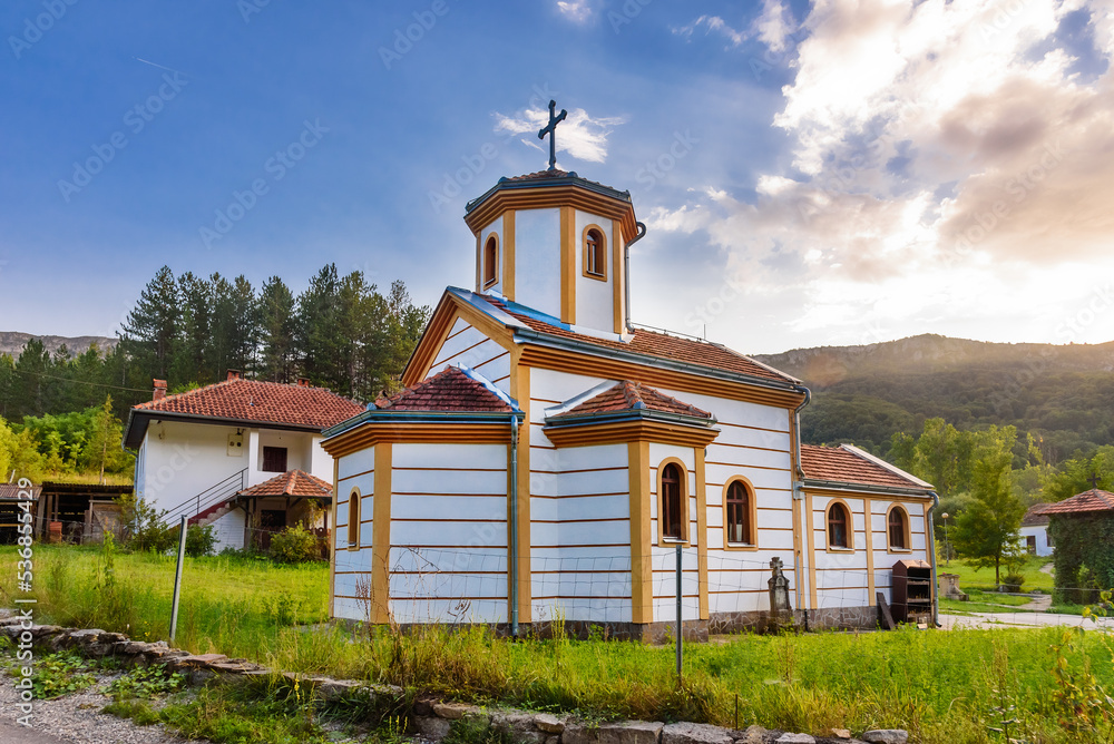 Pirot, Serbia -August 27, 2022: Monastery of the Holy Prophet Elijah(Manastir Svetog proroka Ilije:serbian) - Rsovci