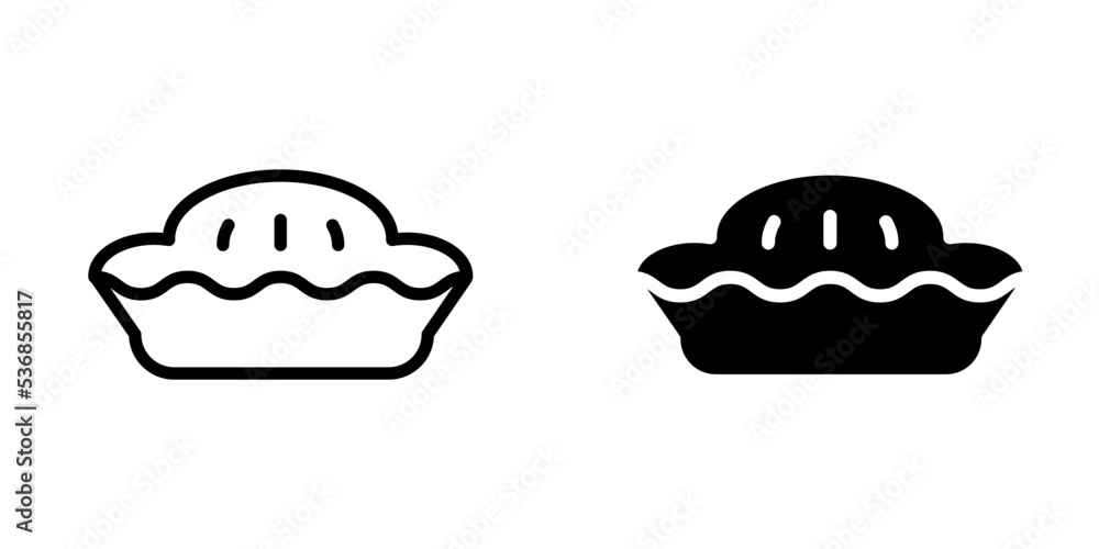 Obraz premium Pie icon template