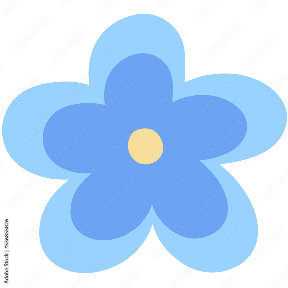 Cute Flower Doodle Element for Decoration Cute Flower Doodle Element for Decoration