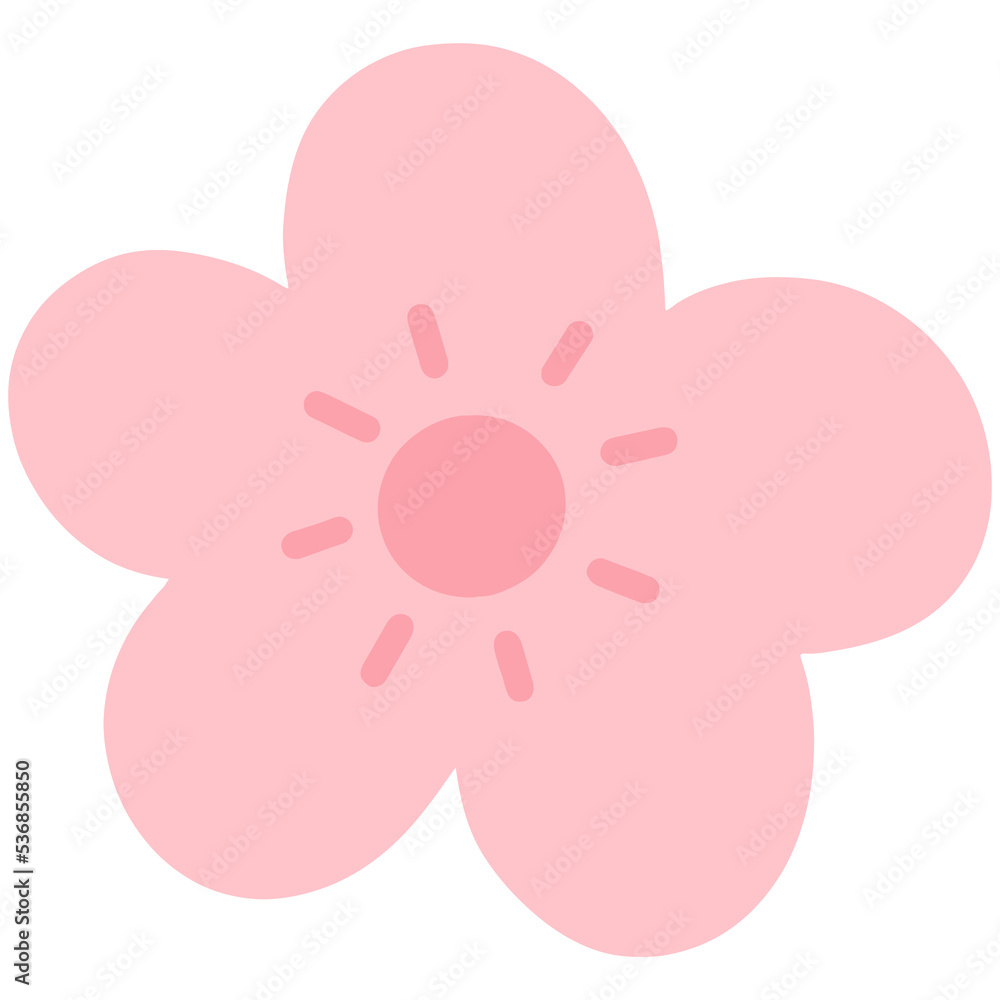 Cute Flower Doodle Element for Decoration Cute Flower Doodle Element for Decoration