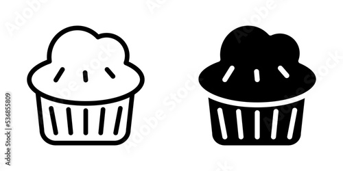 Cupcake icon template