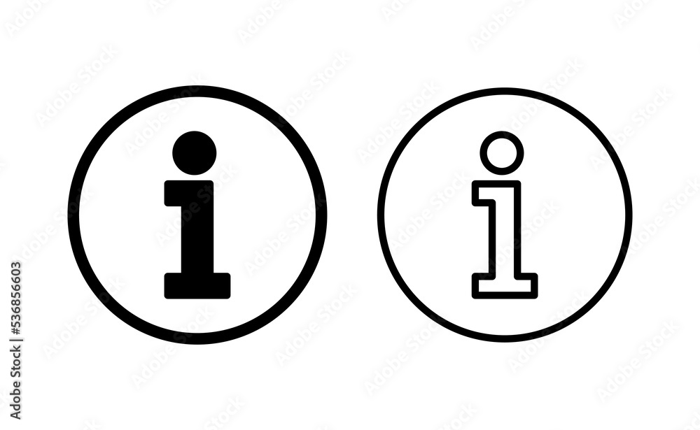 Info sign icon vector for web and mobile app. about us sign and symbol. Faq icon Info sign icon vector for web and mobile app. about us sign and symbol. Faq icon