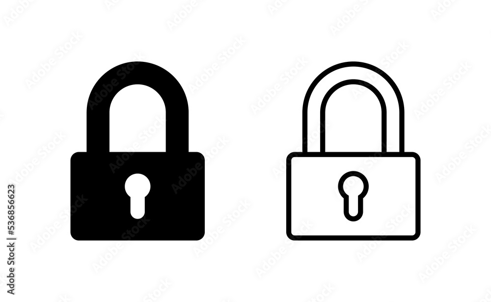 Lock icon vector for web and mobile app. Padlock sign and symbol. Encryption icon. Security symbol Lock icon vector for web and mobile app. Padlock sign and symbol. Encryption icon. Security symbol