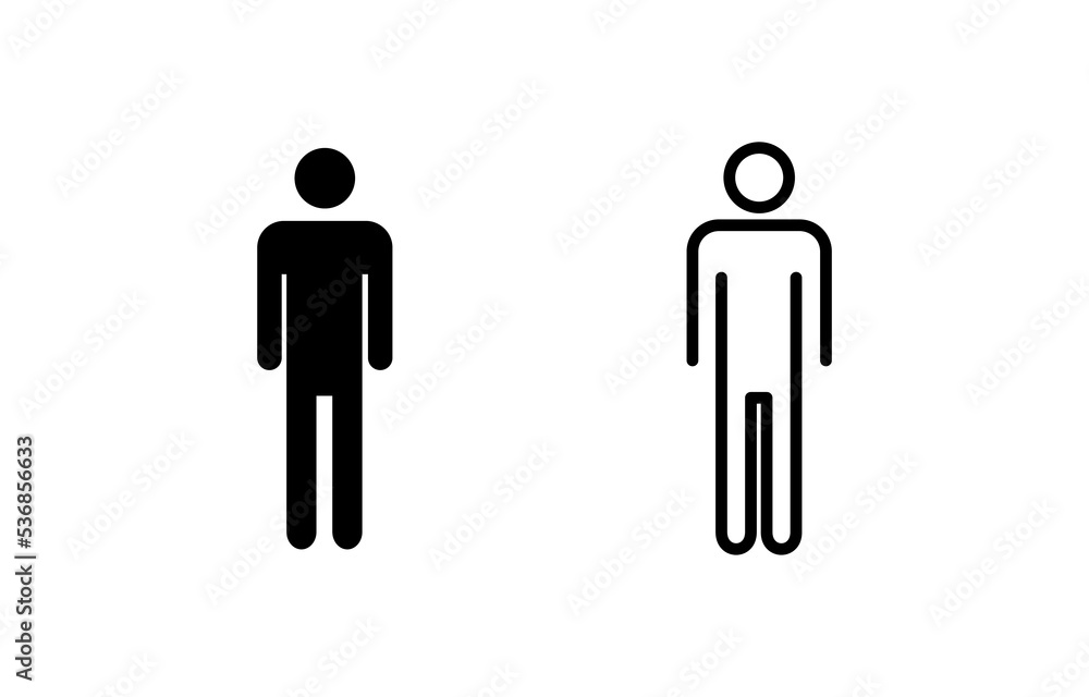 Man icon vector for web and mobile app. male sign and symbol. human symbol Man icon vector for web and mobile app. male sign and symbol. human symbol