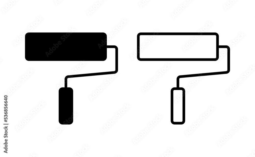Paint icon vector for web and mobile app. paint brush sign and symbol. paint roller icon vector Paint icon vector for web and mobile app. paint brush sign and symbol. paint roller icon vector