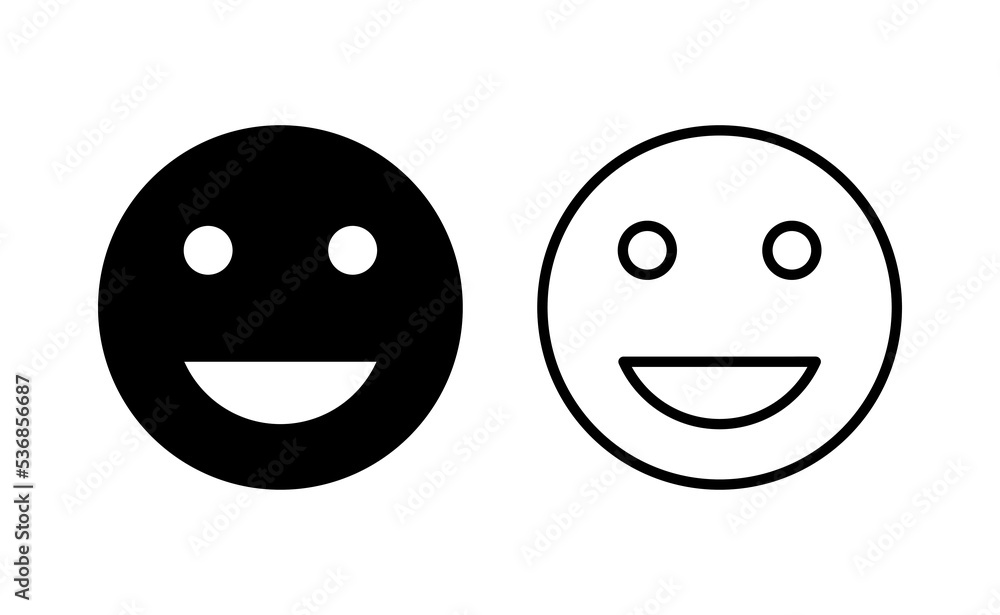 Fototapeta premium smile icon vector for web and mobile app. smile emoticon icon. feedback sign and symbol
