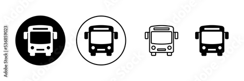 Bus icon vector. bus sign and symbol