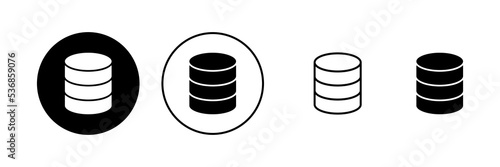 Database icon vector. database sign and symbol