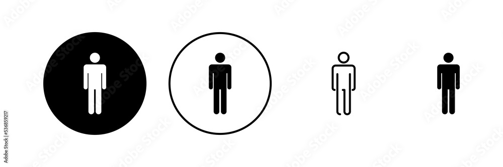 Man icon vector. male sign and symbol. human symbol Man icon vector. male sign and symbol. human symbol