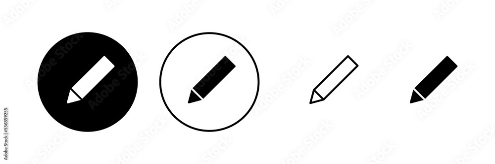 Pencil icon vector. pen sign and symbol. edit icon vector Pencil icon vector. pen sign and symbol. edit icon vector