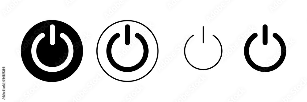 Power icon vector. Power Switch sign and symbol. Electric power Power icon vector. Power Switch sign and symbol. Electric power