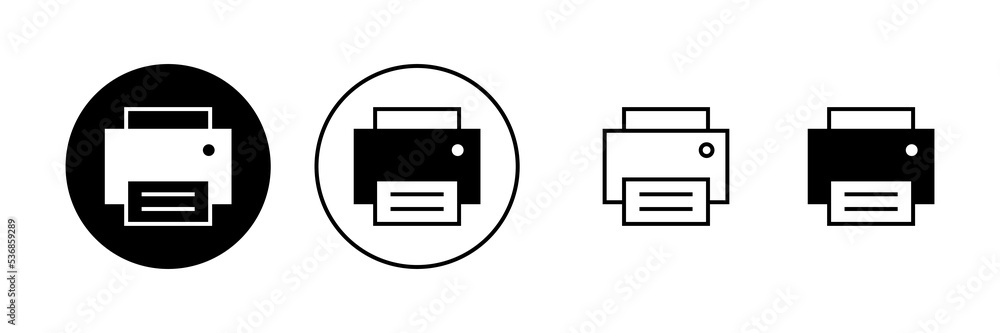 Print icon vector. printer sign and symbol Print icon vector. printer sign and symbol