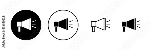 Megaphone icon vector. Loudspeaker sign and symbol