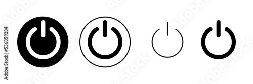 Power icon vector. Power Switch sign and symbol. Electric power