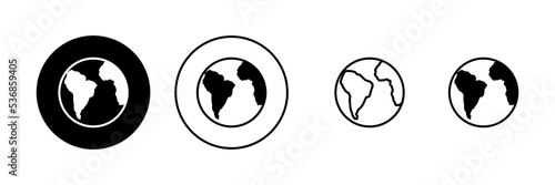 World map vector. Worldmap sign and symbol. Globe icon