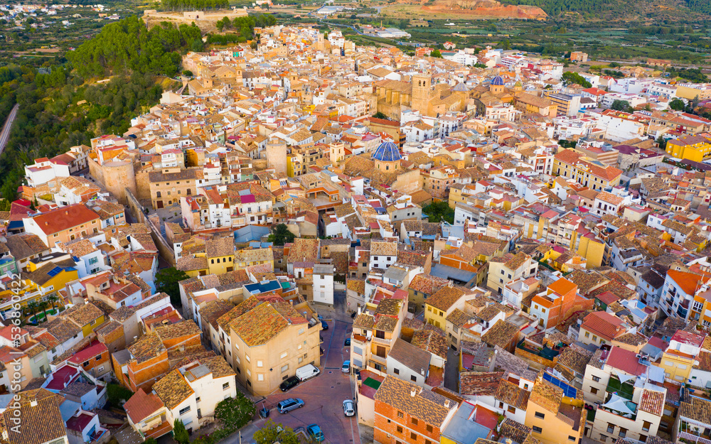 View over the city of Segorbe. Province of Valencia. Spain