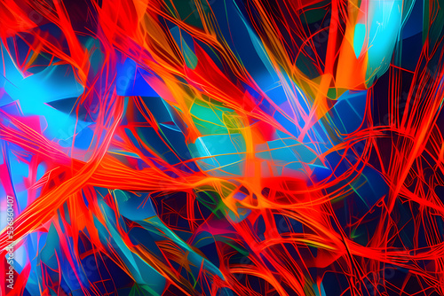 an abstract background with colorful shapes - wallpaper picture