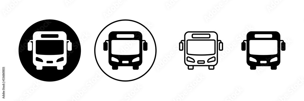 Bus icon vector. bus sign and symbol Bus icon vector. bus sign and symbol