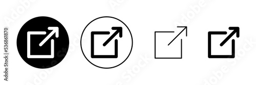 External link icon vector. link sign and symbol. hyperlink symbol
