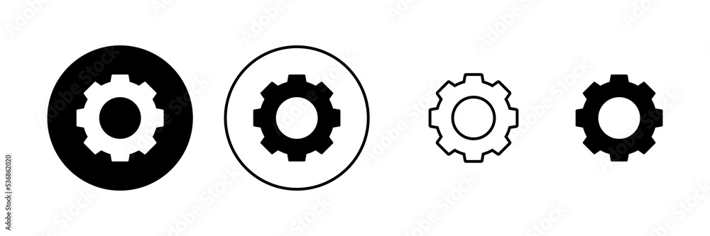 Setting icon vector. Cog sign and symbol. Gear Sign Setting icon vector. Cog sign and symbol. Gear Sign