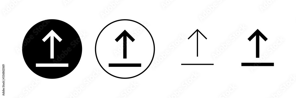 Upload icon vector. load data sign and symbol Upload icon vector. load data sign and symbol