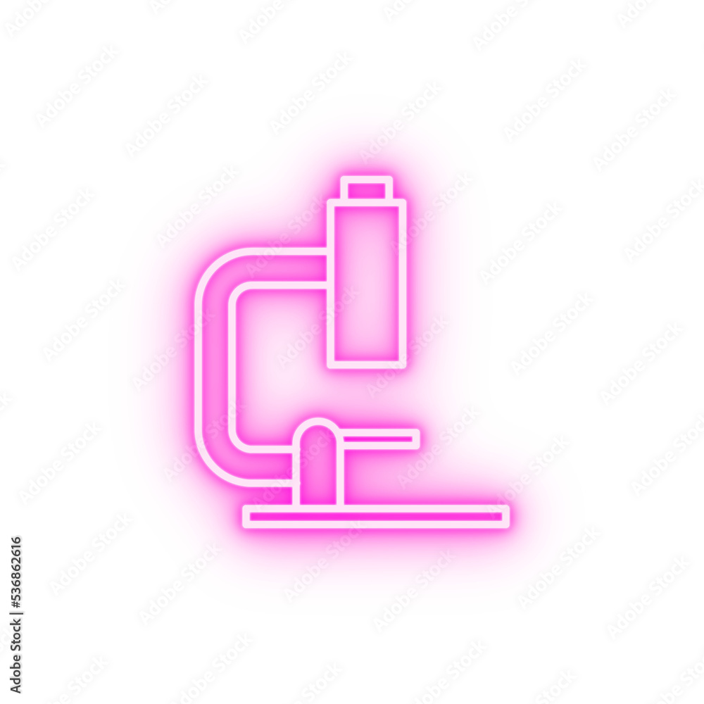 blood donation microscope neon icon blood donation microscope neon icon