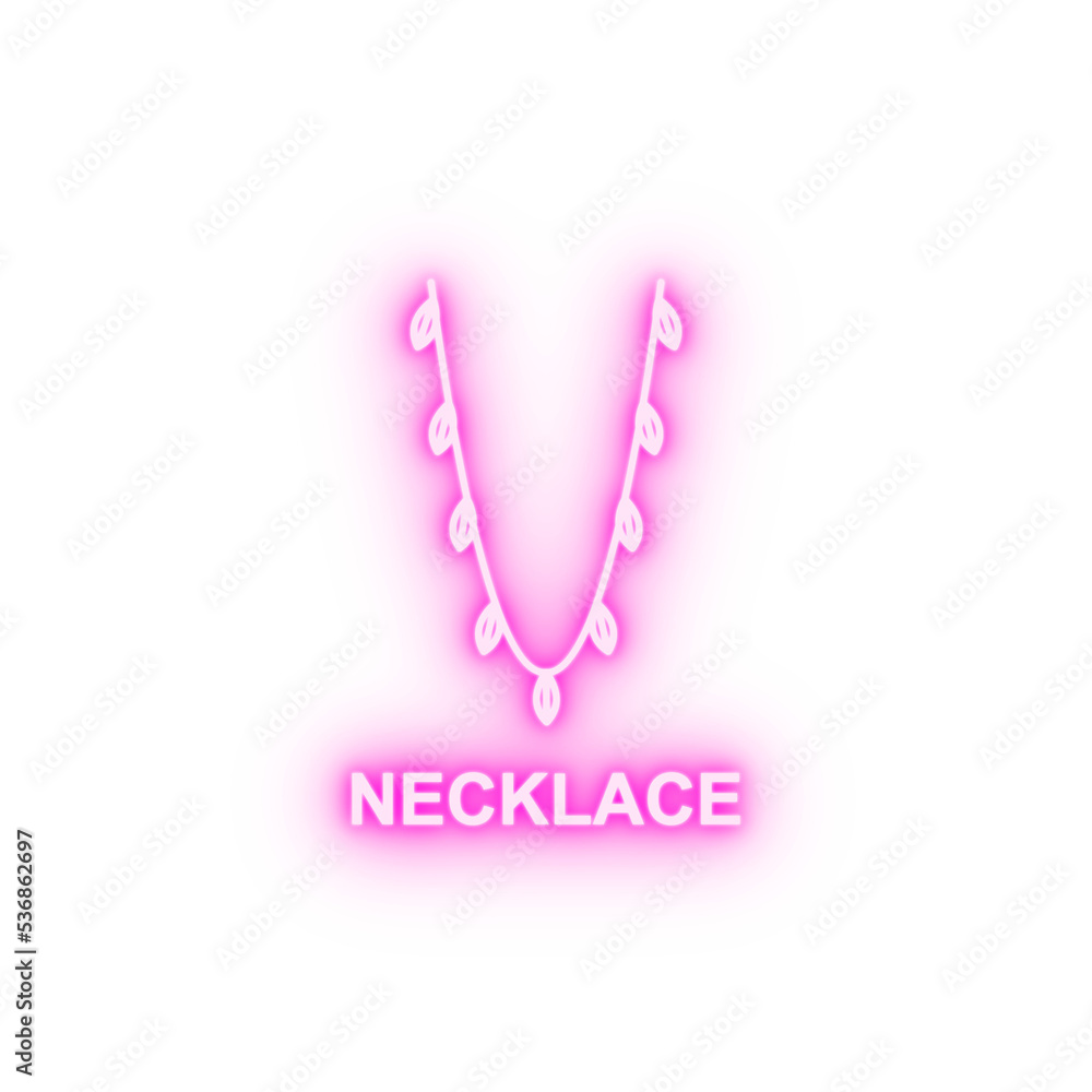 necklace neon icon