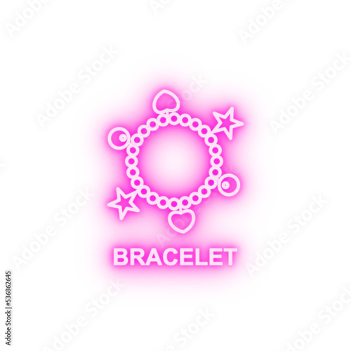 bracelet neon icon