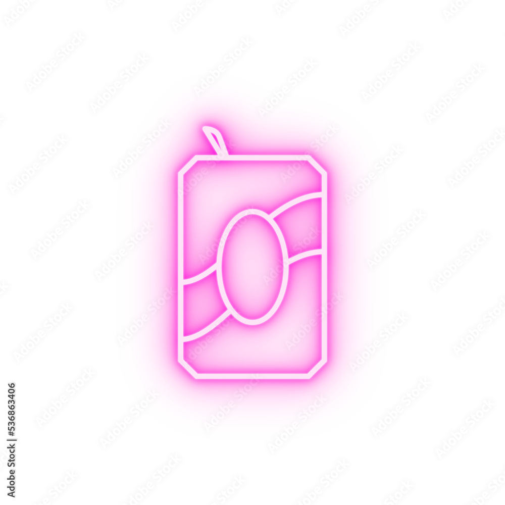 iron jar of juice neon icon iron jar of juice neon icon