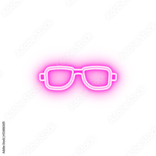 spectacles neon icon