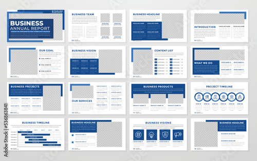 Business presentation layout template design with minimalist style and modern concept use for business proposal
