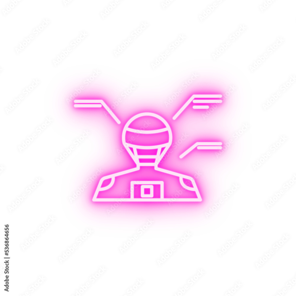 engineering analysis neon icon engineering analysis neon icon