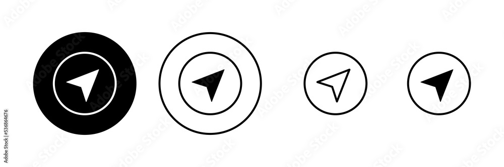 Compass icon vector. arrow compass icon sign and symbol Compass icon vector. arrow compass icon sign and symbol