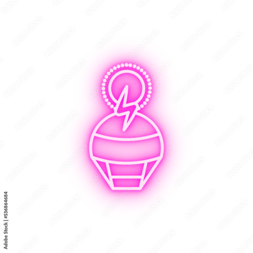 robotic energy neon icon robotic energy neon icon