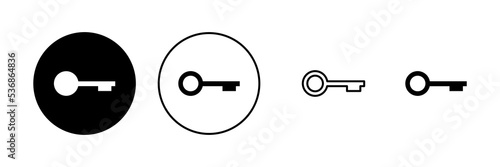 Key icon vector. Key sign and symbol.