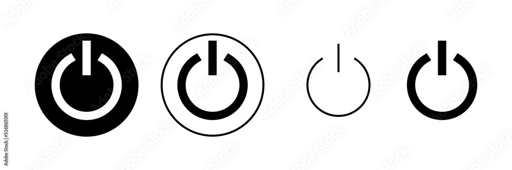 Power icon vector. Power Switch sign and symbol. Electric power Power icon vector. Power Switch sign and symbol. Electric power